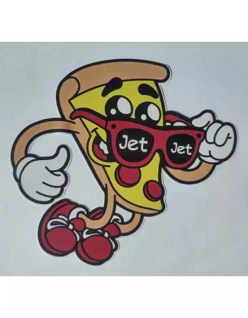 ADESIVO JET PIZZAS MASCOTE 1