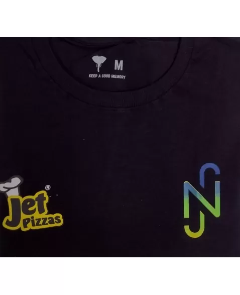 CAMISETA JET PIZZAS PRETA GG EVENTO NEYMAR