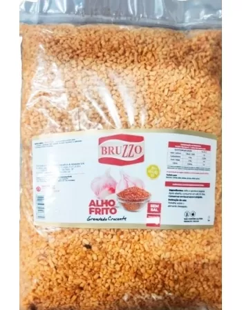 ALHO FRITO SEM SAL BRUZZO 500 G